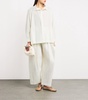 Cotton Button-Shoulder Oversized Shirt