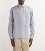 Cotton-Silk Stripe Shirt