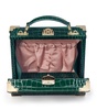 Mini Leather Trunk Clutch Bag
