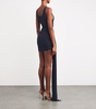 Scoop-Neck Wrap Mini Dress
