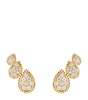 Yellow Gold and Diamond Serpent Bohème Three Motifs Earrings