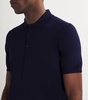 Cotton Ribbed-Trim Polo Shirt