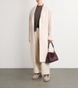 Alpaca-Blend Button-Up Coat