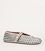 Suede Embellished Ballet Flats