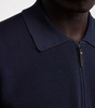 Cotton Zip-Up Polo Shirt