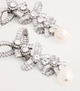 Crystal-Embellished Bow Clip-On Earrings