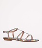 Leather Embellished Tequila Sandals