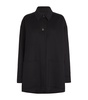 Wool-Silk Button Crane Jacket