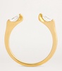 Yellow Gold and Diamond Orbit Ring
