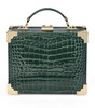 Mini Leather Trunk Clutch Bag