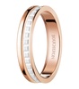 Rose Gold Quatre White Wedding Band
