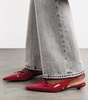 Leather Zoey Slingback Heels