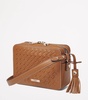 Leather Slot Weave Camera Bag