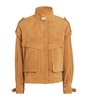 Lambskin Suede Oversized Jacket