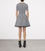 Frayed Houndstooth Mini Dress