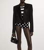 Virgin Wool-Blend Cropped Blazer