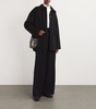 Wool-Silk Button Crane Jacket