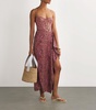 Floral Print Tanzanita Sueño Maxi Skirt