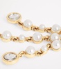 Pearl and Rhinestone Chandelier Earrings