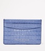 Croc-Embossed Slim Card Holder