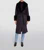 Faux Fur-Trim Coat