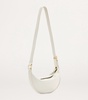 Leather Half Moon Cross-Body Bag