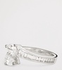 White Gold and Diamond  Saturn Ring