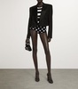 Virgin Wool-Blend Cropped Blazer