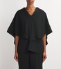 Satin Cape Arona Blouse