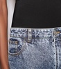 Knit-Waist Straight Jeans