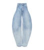 High-Rise Round Jeans