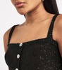 Knitted Sequin Crop Top