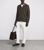 Cotton-Blend Jabari Straight Trousers