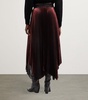 Pleated Lerin Asymmetric Midi Skirt