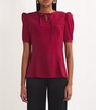 Silk Polka-Dot Blouse
