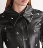 Faux Leather Studded Coat