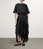 Asymmetric Kat Pleated Skirt