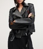 Leather College Biker Jacket
