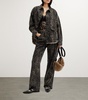 Organic Cotton-Blend Leopard Print Jeans