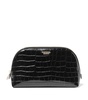 Small Croc-Embossed Wash Bag