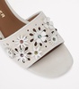 Suede Flower Low Sandals 30