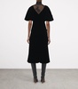 Velvet Embellished Midi Dress