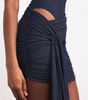 Scoop-Neck Wrap Mini Dress
