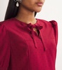 Silk Polka-Dot Blouse