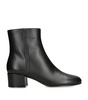 Leather Vitello Glove Ankle Boots 45