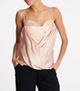 Silk Strappy Bustier Top