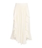 Cotton Ruffled Maxi Skirt