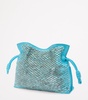 Mini Snakeskin Scales Flamenco Clutch