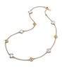 Gold Vermeil and Crystal Mini Médicis Mirror Necklace