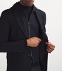 Detachable-Insert Hooded Blazer